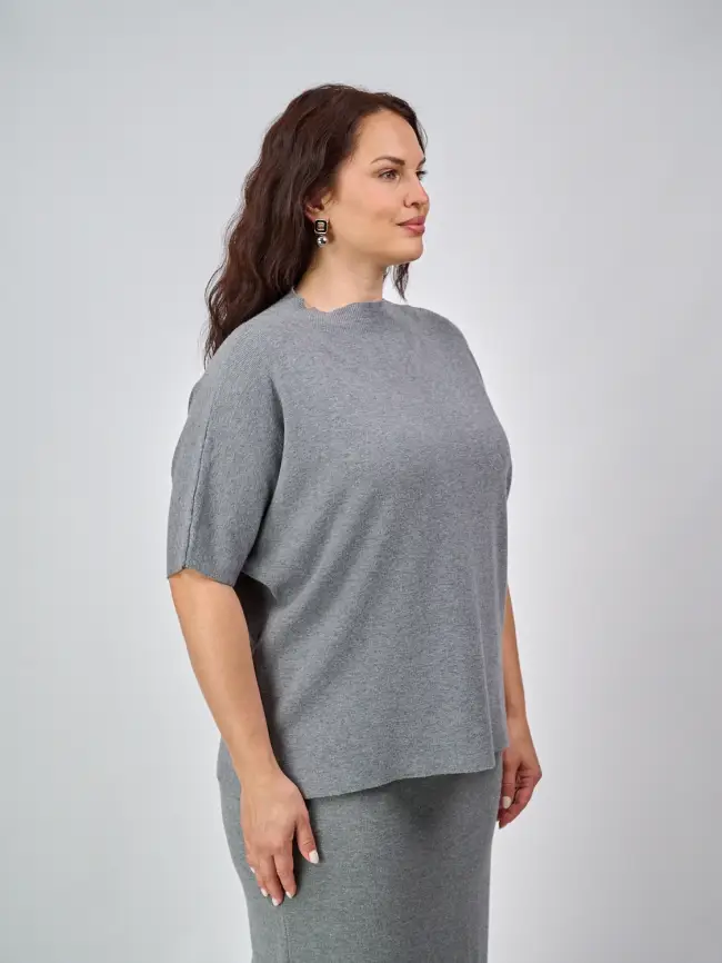 Джемпер короткий рукав ЭттоПлюс 707 Размер 50-58 фото 101