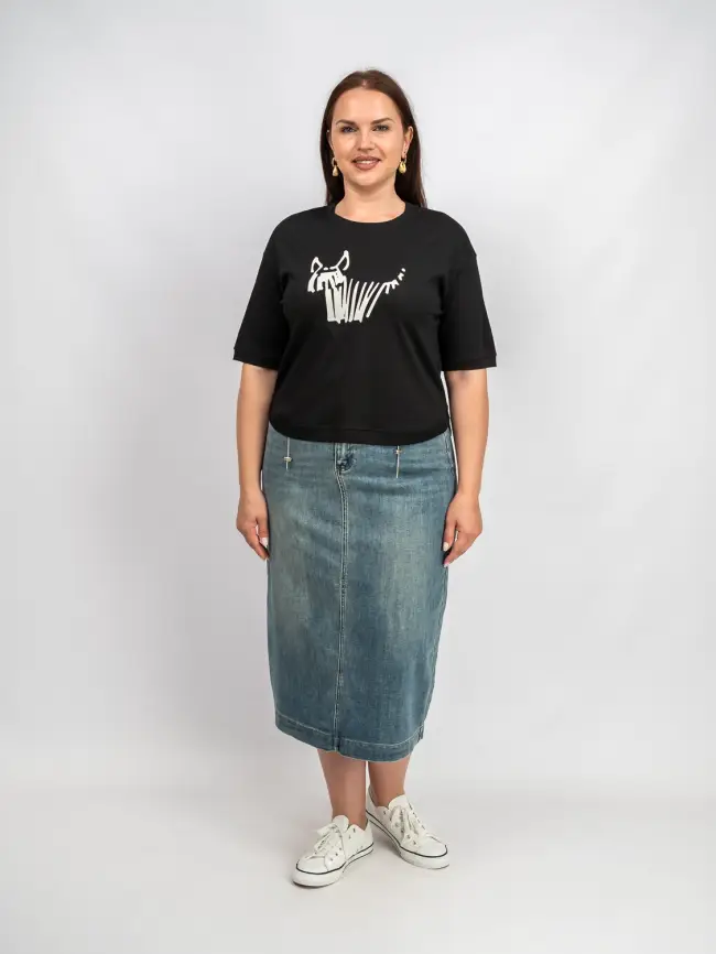 Футболка с принтом 95141 Размер 50-54 фото 38