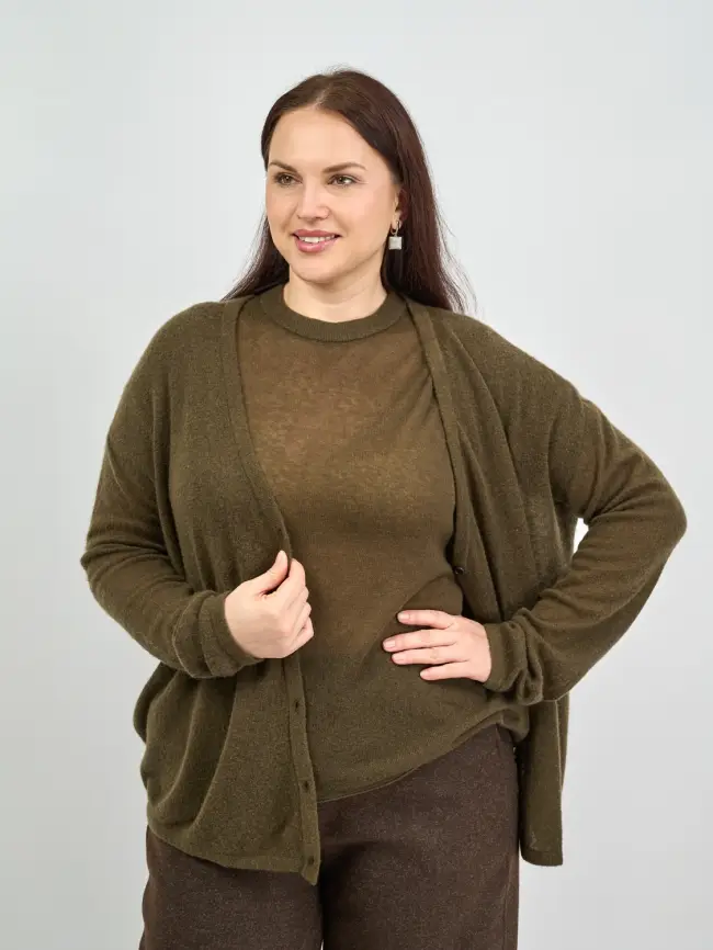 Джемпер-Кардиган 1854 Размер 50-58 фото 6