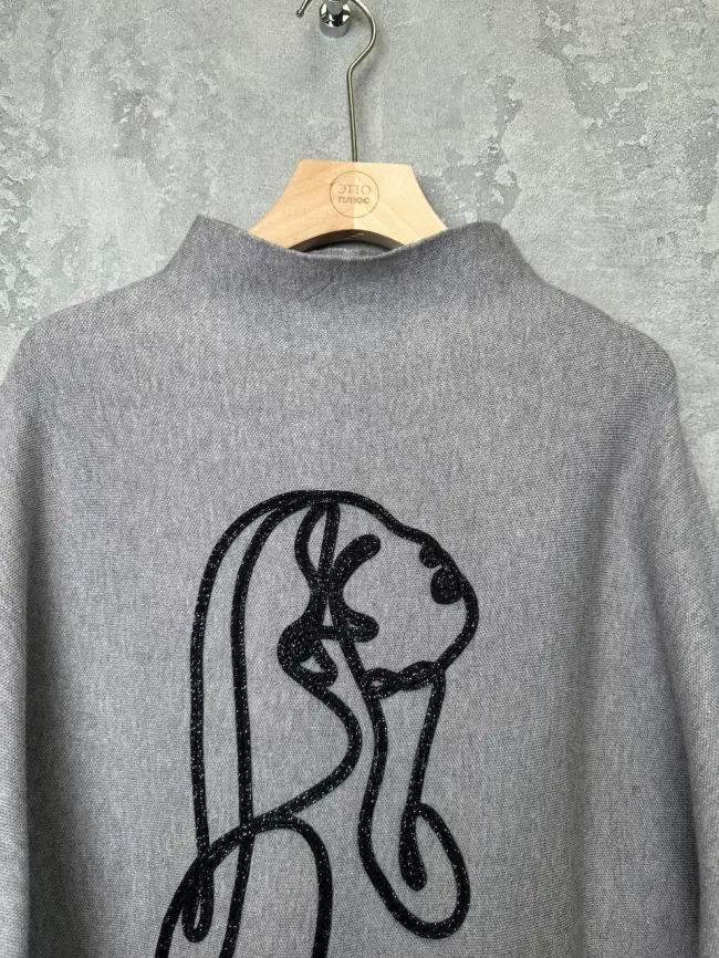 Джемпер "Девушка" 0921 Размер 46-54 фото 29