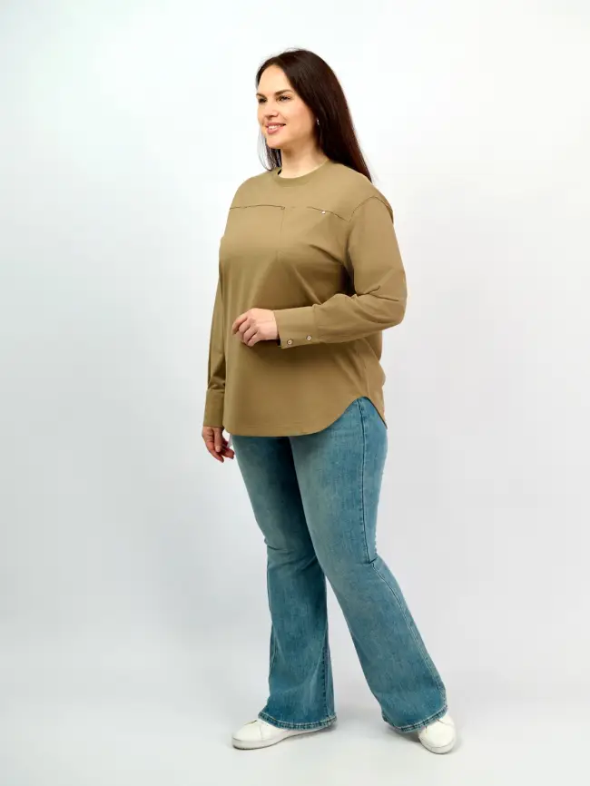 Лонгслив 8132 Размер 48-54 фото 4