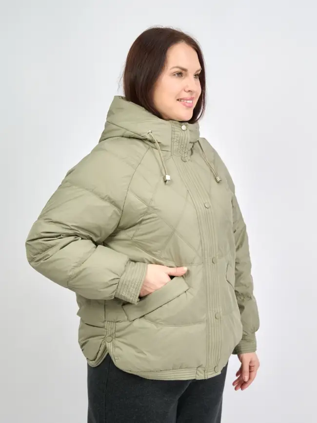 Пуховая куртка ЭттоПлюс 2553 Размер 48-54 фото 95