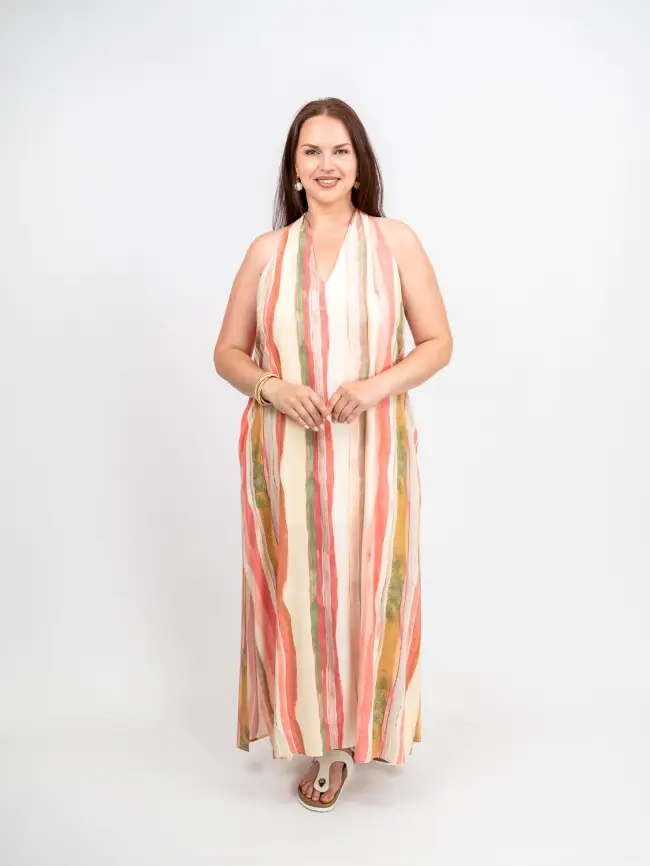 Сарафан в полоску Этто Плюс  0027-1 размер 52- 56 фото 11