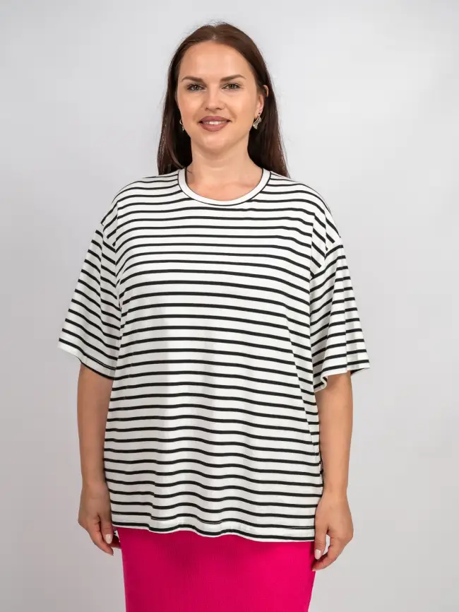 Футболка в полоску ЭттоПлюс 034 Размер 50-58 фото 90