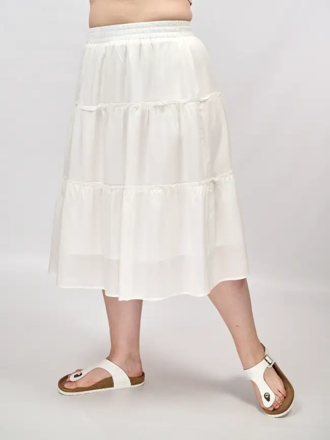 Юбка ярусная 1167 размер 48- 54 фото 4