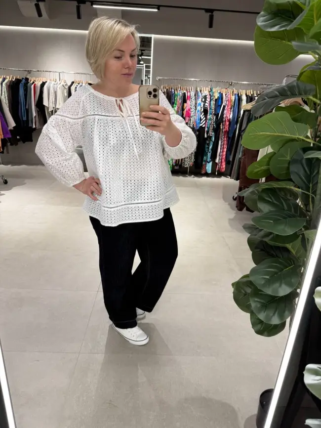 Блуза Шитье 8801 Размер 50-58 фото 13