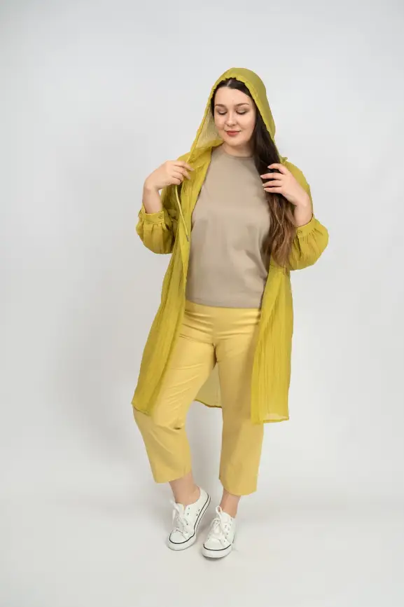 Пыльник рубашка удлиненный 9087 Размер 50-58 фото 3