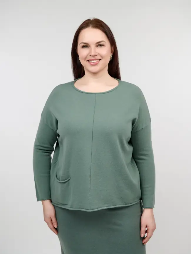 Джемпер ЭттоПлюс 1235 Размер 48-56 фото 1