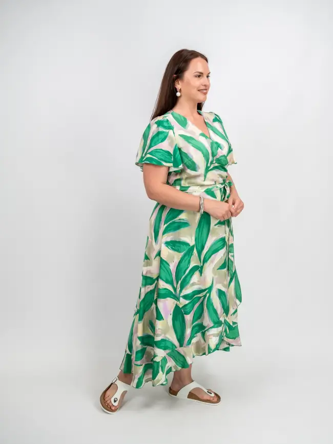 Платье на запахе ЭттоПлюс 044 размеры 48 - 58 фото 4