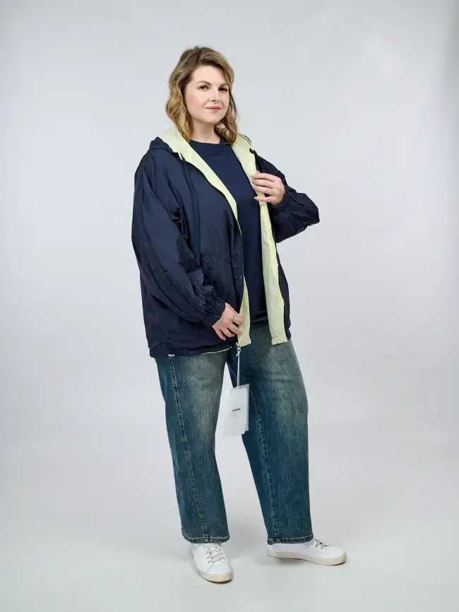 Двухсторонняя ветровка 17167 Размер 50-58 фото 23