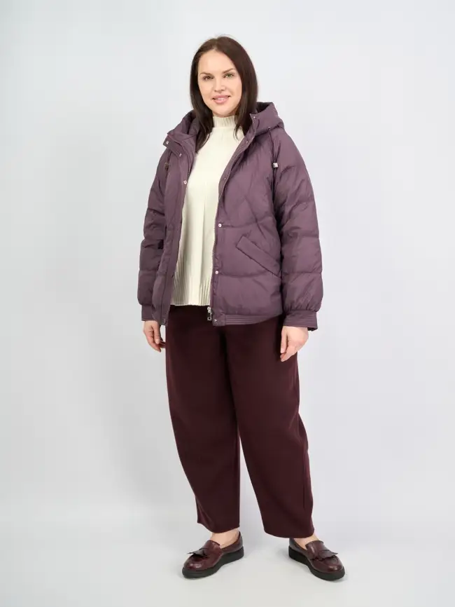 Пуховая куртка ЭттоПлюс 2553 Размер 48-54 фото 17