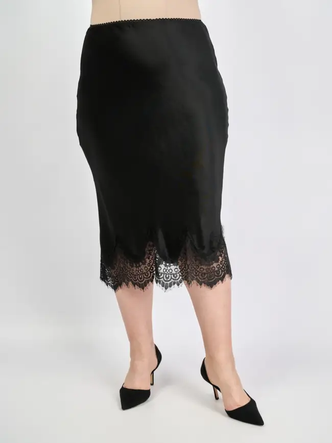 Юбка с кружевом 6292 Италия Размер 46-54 фото 3