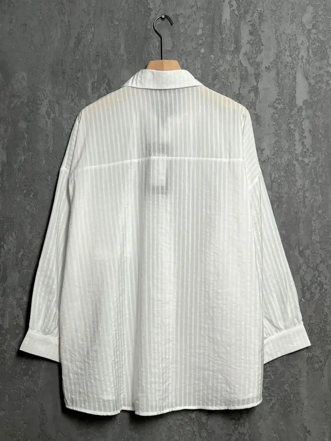 Рубашка в полоску 963 размер 50- 58 фото 8