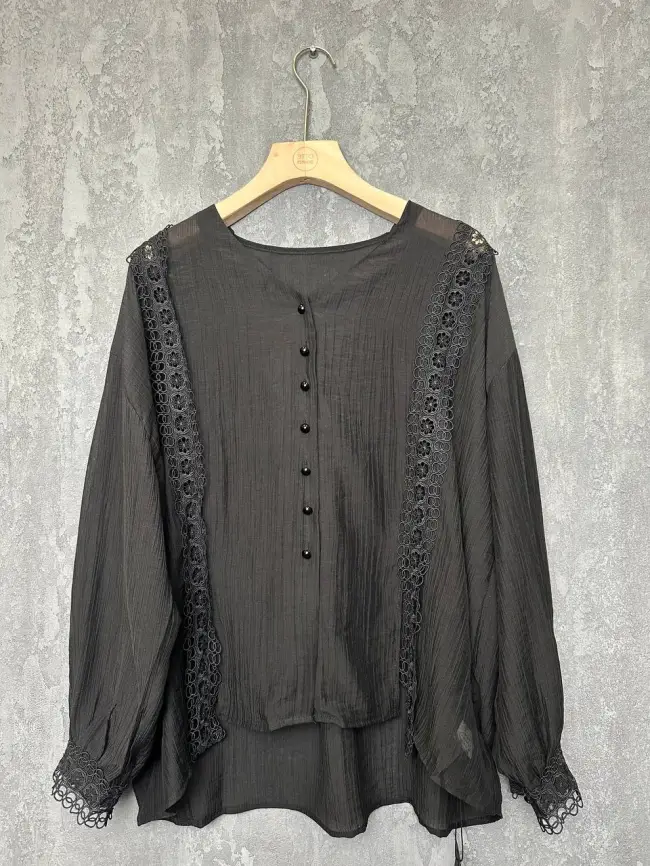 Блуза с разрезами 7704 Размер 50-58 фото 17