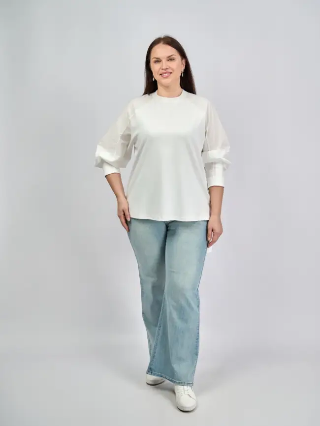 Джинсы клеш Бэст 36025 Размер 50-54 фото 1