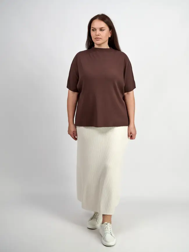 Джемпер короткий рукав ЭттоПлюс 707 Размер 50-58 фото 123