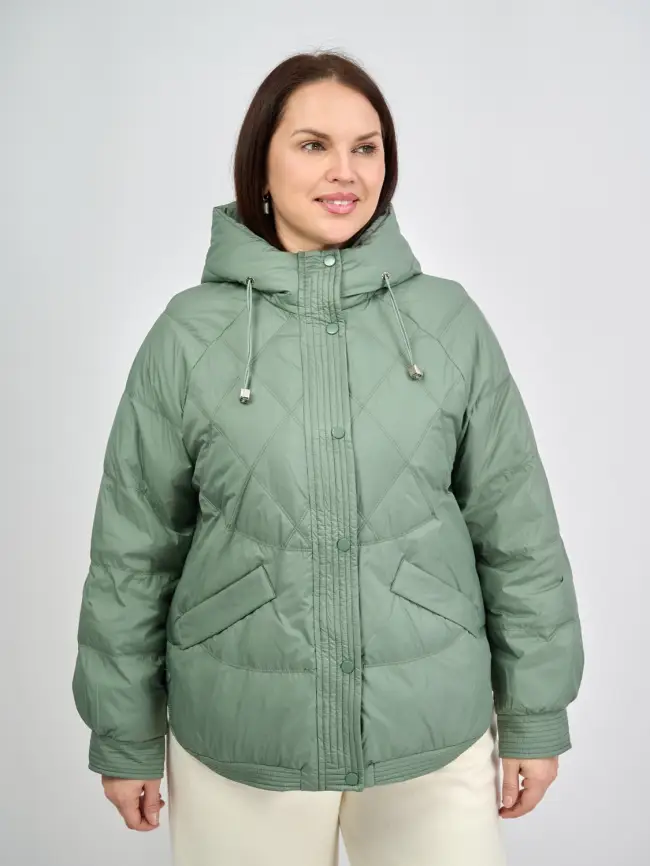 Пуховая куртка ЭттоПлюс 2553 Размер 48-54 фото 53