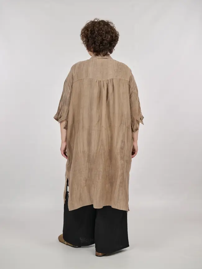 Рубашка-кардиган рукав 3/4 24093 Размер 50-58 фото 25