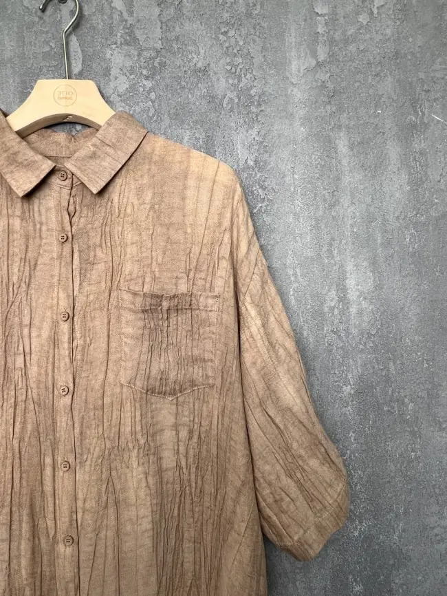 Рубашка-кардиган рукав 3/4 24093 Размер 50-58 фото 31