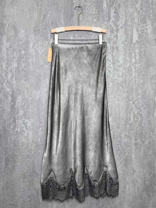 Юбка с кружевом 6292 Италия Размер 46-54 фото 30