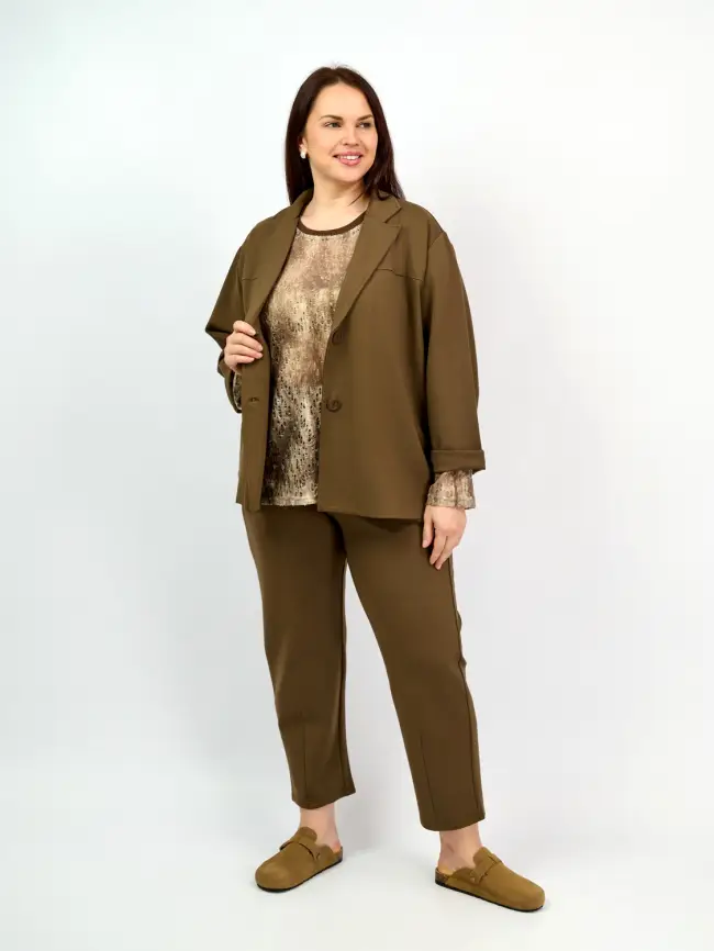 Брюки 33494 ЭттоПлюс размеры 52-58 фото 92