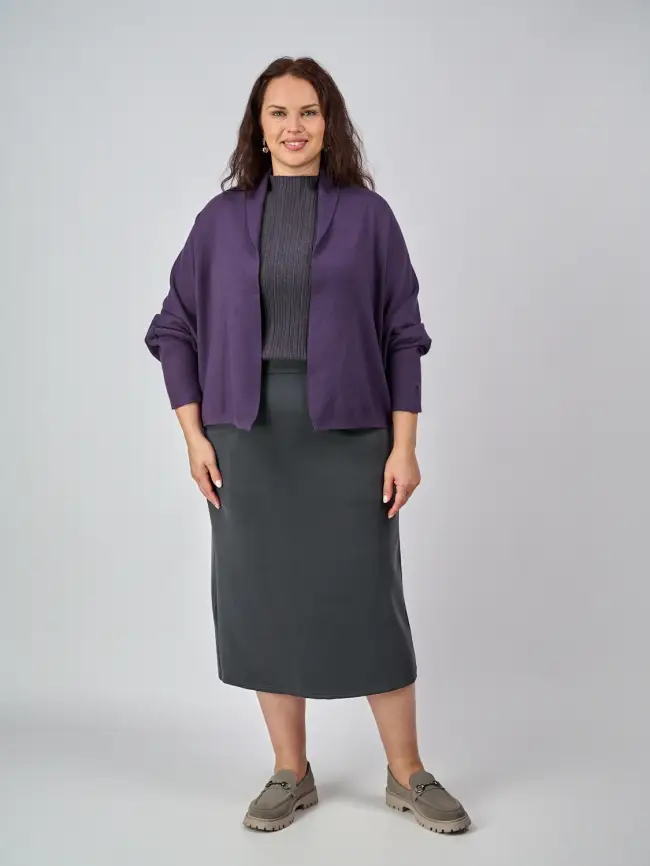 Юбка карандаш с карманами 0013 ЭттоПлюс Размер 52-58 фото 15