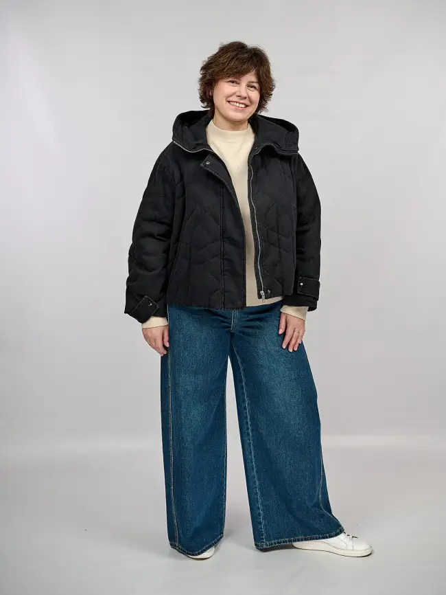 Джинсы палаццо 38785 Размеры 50-54 фото 6