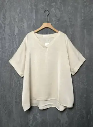 Блуза с v-вырезом ЭттоПлюс 1003 Размеры 50-58 фото 87