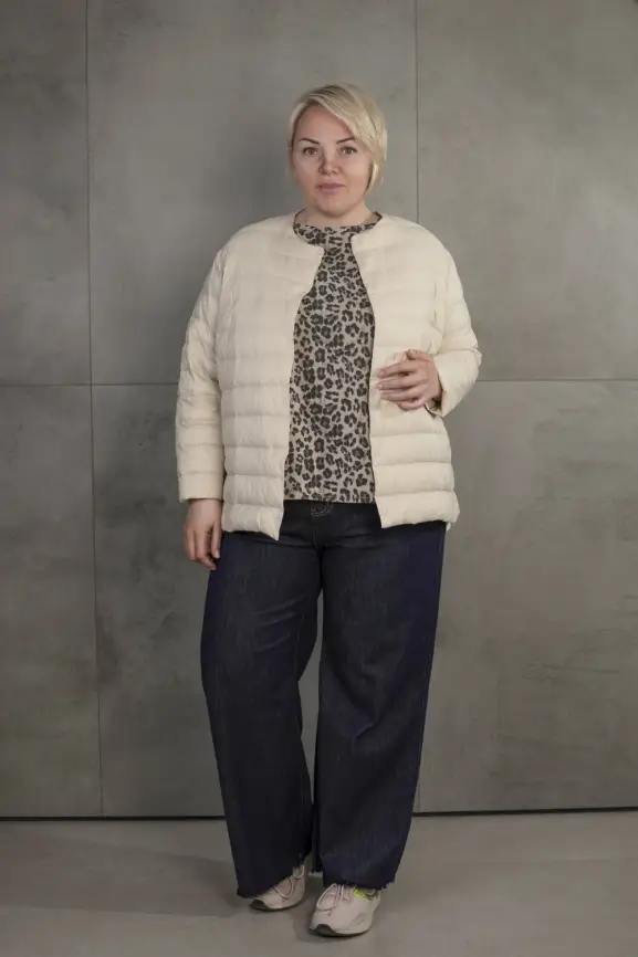 Легкая пуховая куртка 8802 Размер 46-56 фото 161