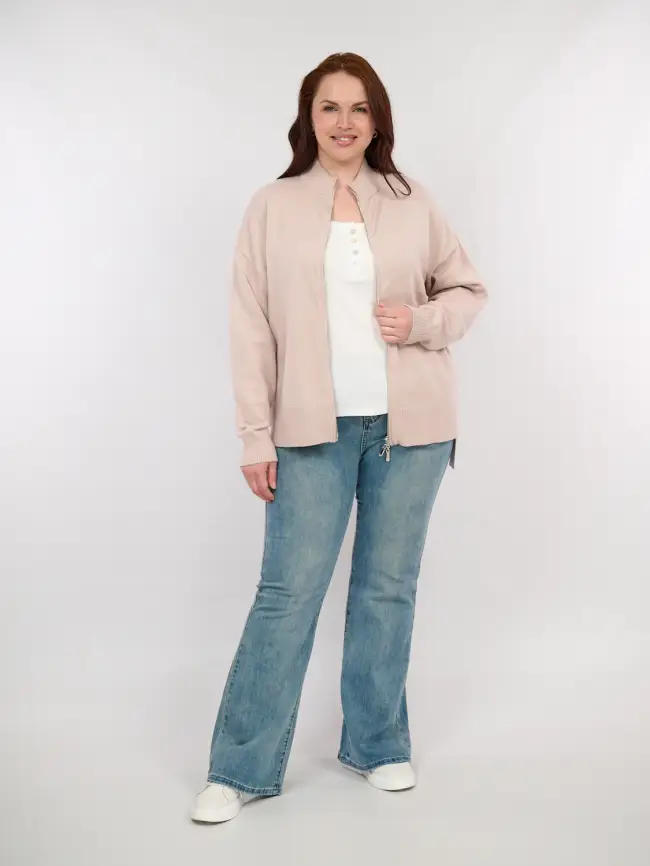 Кофта на молнии 25411 ЭттоПлюс Размер 50-58 фото 39