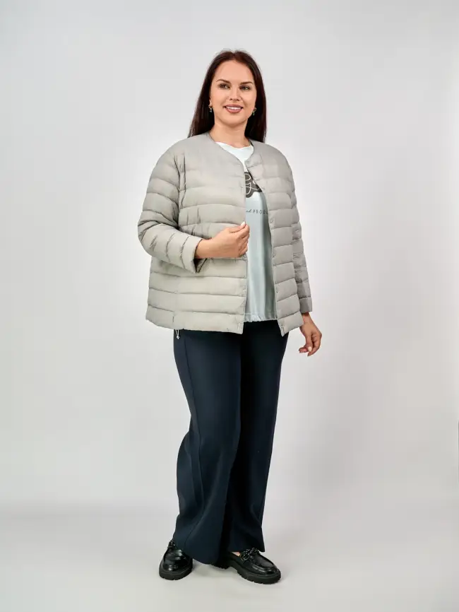 Легкая пуховая куртка 8802 Размер 46-56 фото 28