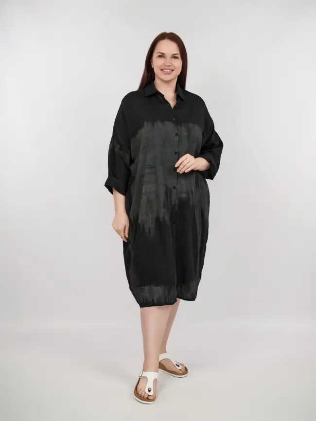 Платье рубашка ЭттоПлюс 22959 Размер 50-58 фото 1