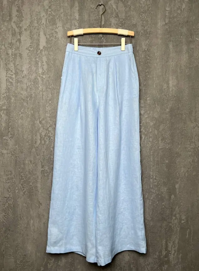 Брюки лен палаццо 25030 фото 1