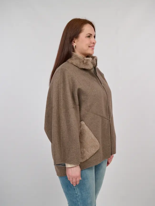 Пальто кашемир 082 Размеры 48-60 фото 4