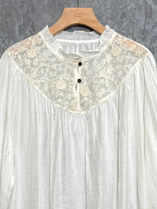 Блуза с гипюром 8013 размер 50- 58 фото 22