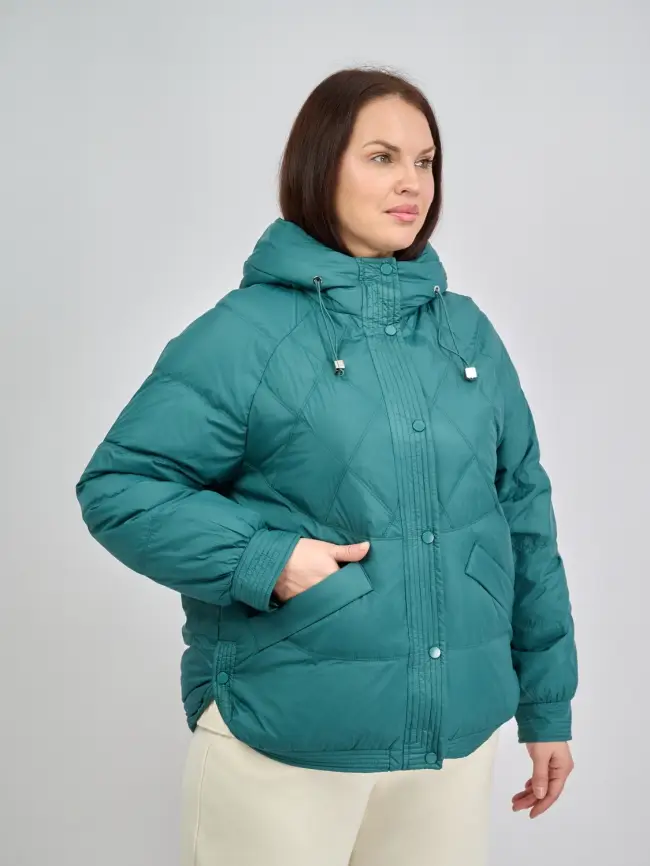 Пуховая куртка ЭттоПлюс 2553 Размер 48-54 фото 166