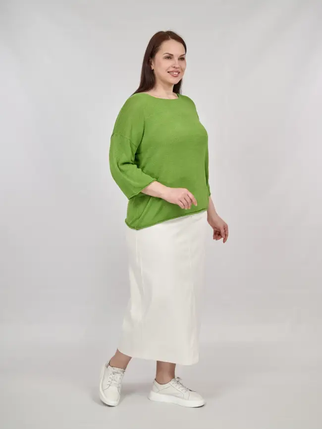 Джемпер облегченный ЭттоПлюс 25107-1 Размер 50-58. фото 8