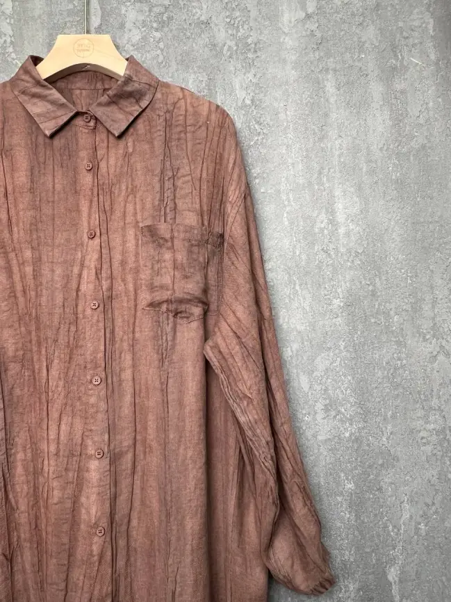 Рубашка-кардиган 2508 Размер 50-58 фото 12