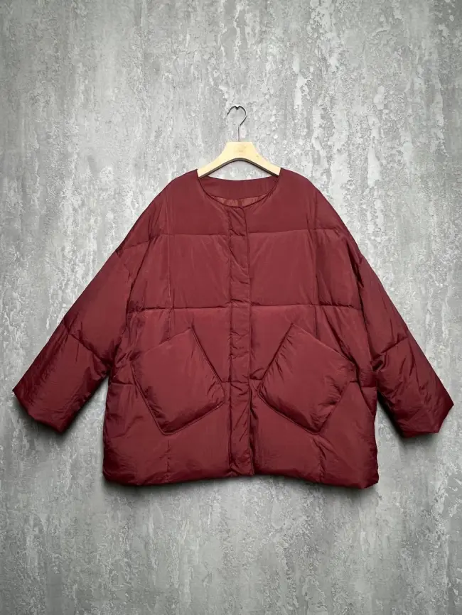 Пуховик женский с шарфом 8358 Размер 50-58 фото 120