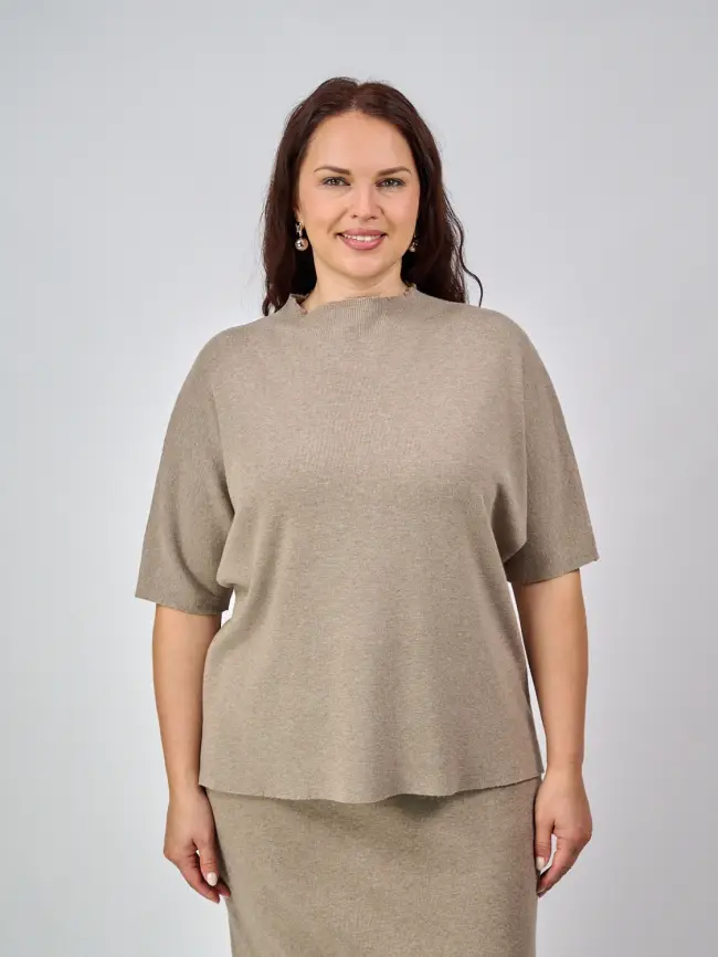 Джемпер короткий рукав ЭттоПлюс 707 Размер 50-58 фото 77