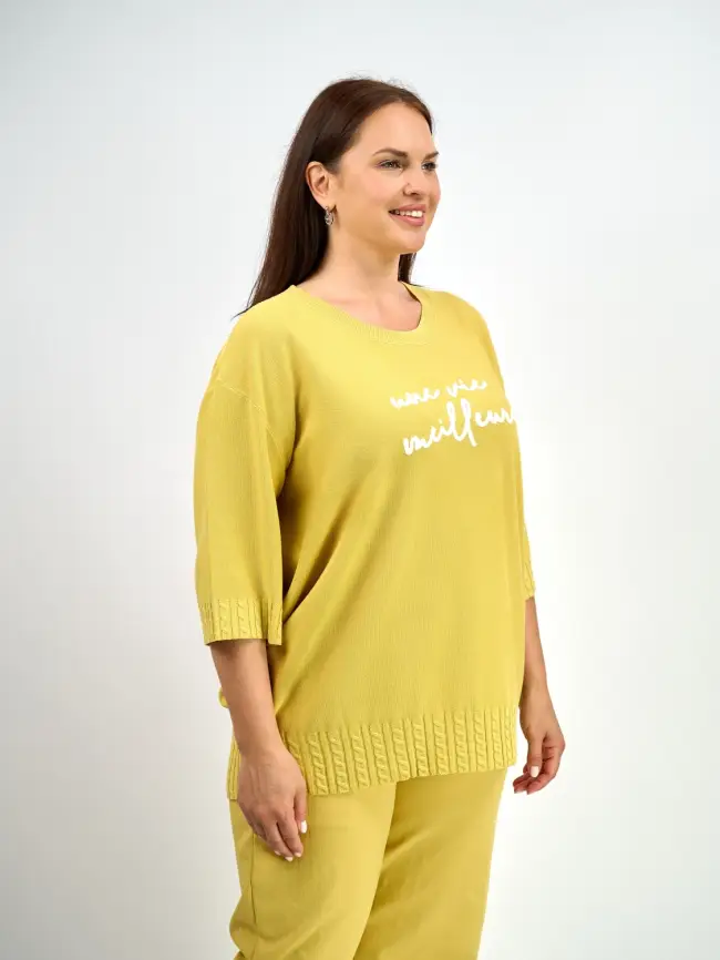 Джемпер облегченный ЭттоПлюс 25414-1 Размер 54-60 фото 21