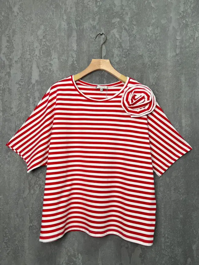 Футболка полоска ЭттоПлюс 33415 Размеры 50-58 фото 13