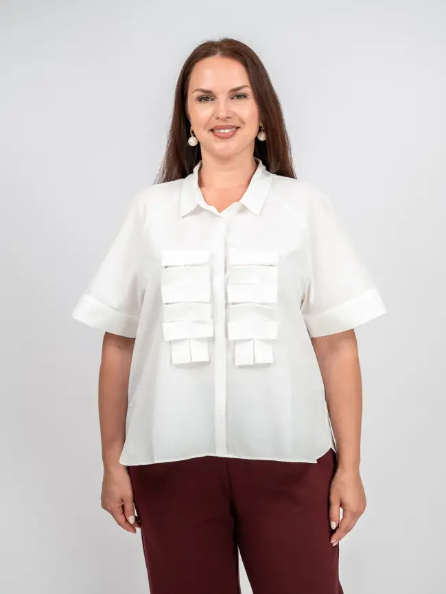 Блуза 52364 размеры 50- 58 фото 16