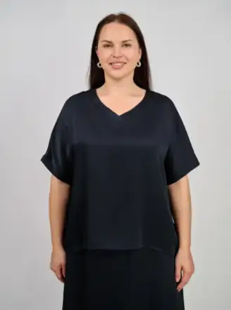 Блуза с v-вырезом ЭттоПлюс 1003 Размеры 50-58 фото 94