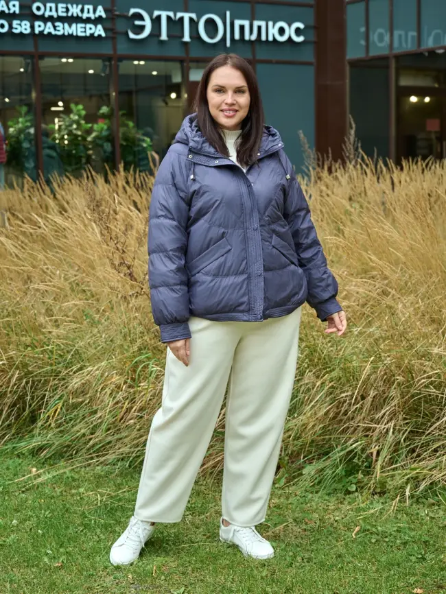 Пуховая куртка ЭттоПлюс 2553 Размер 48-54 фото 75
