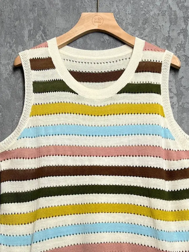 Жилет трикотажный 22962 размер 50- 58 фото 17