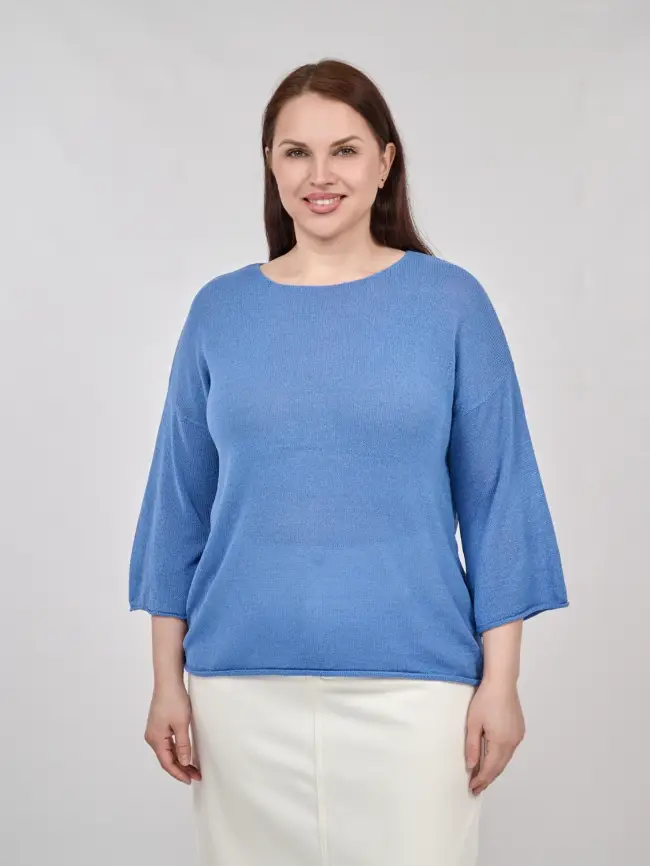 Джемпер облегченный ЭттоПлюс 25107-1 Размер 50-58. фото 164