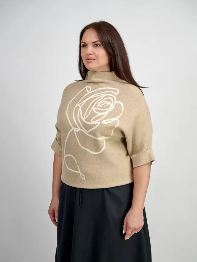 Джемпер "Роза" 893 Размер 48-56 фото 5