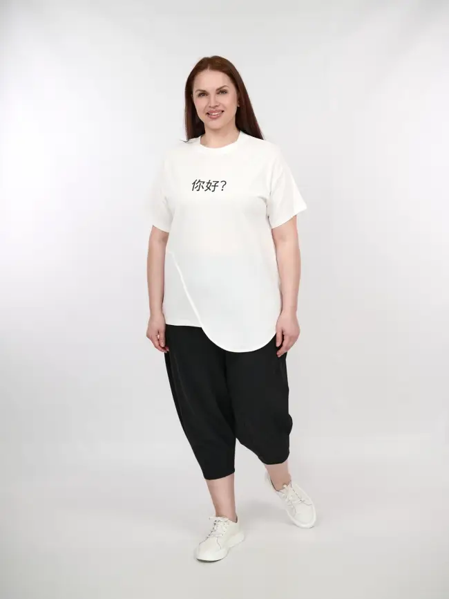 Футболка "Привет" 7191 Размер 50-56 фото 1