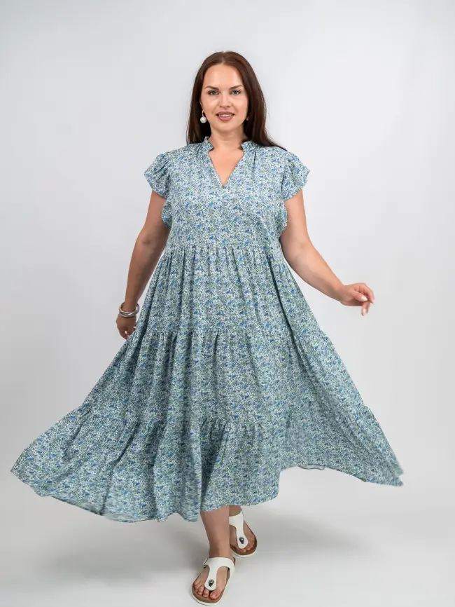 Платье ЭттоПлюс 34186 размер 54- 58 фото 2